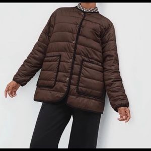 Everlane Renew Channel Liner in Brown, size S